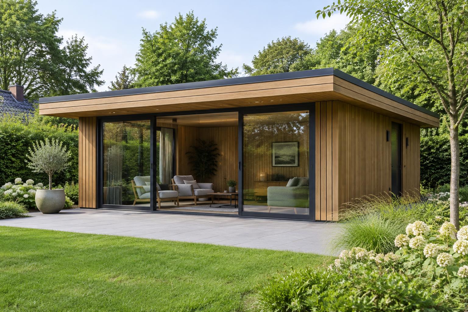 Voorbeeld tuinhuis